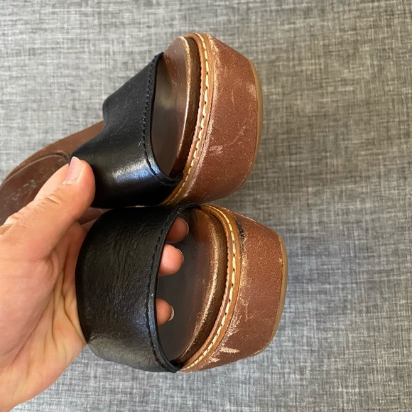 PRADA WEDGE MULES/SANDALS 39.5 - Picture 5 of 10